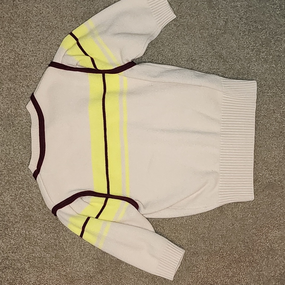 English Factory Puff Sleeve Striped Sweater - Picture 5 of 6